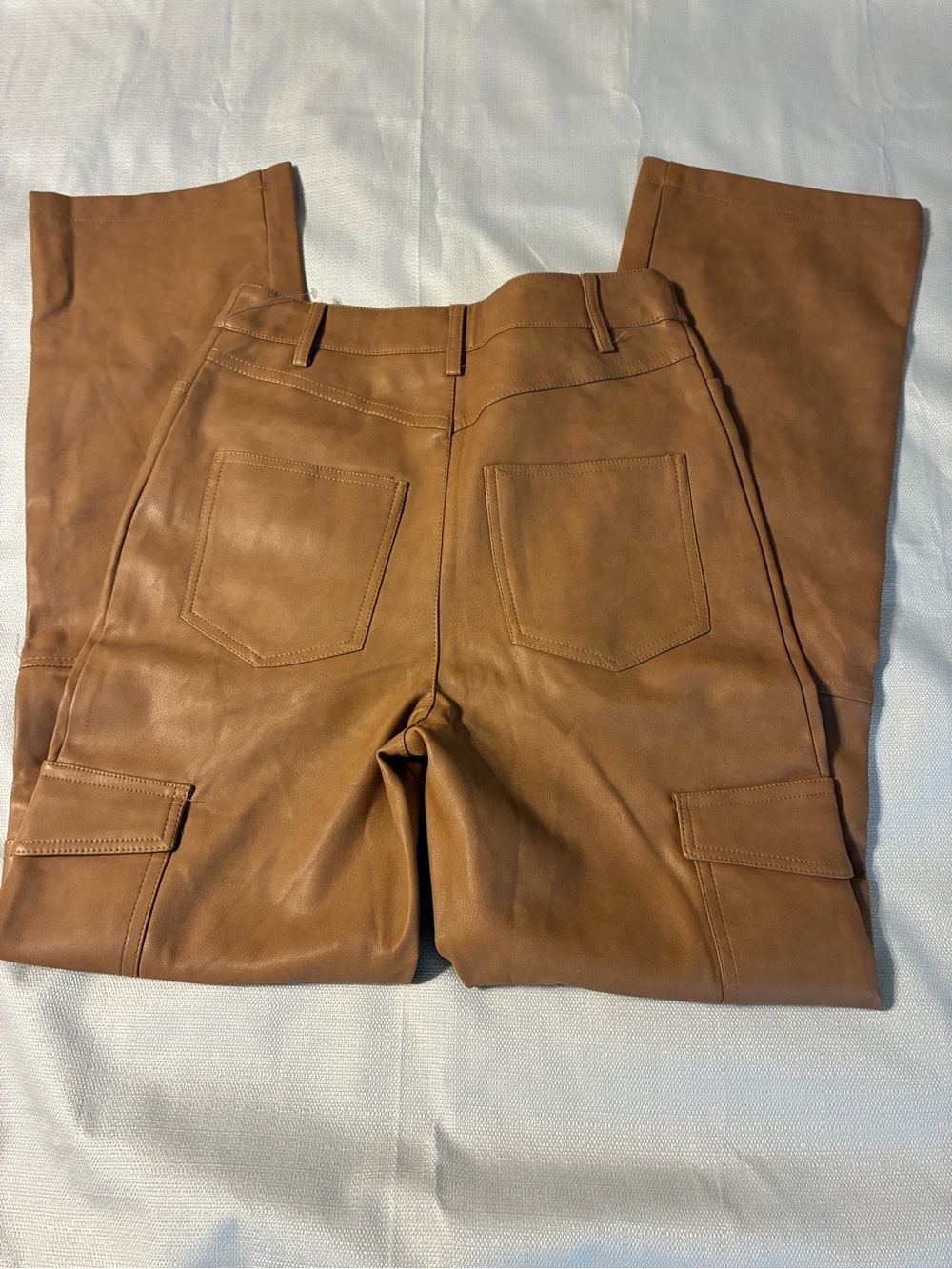 bagatelle Brown Faux Leather Cargo Pants Sz XS NWT/0449 - Picture 7 of 12